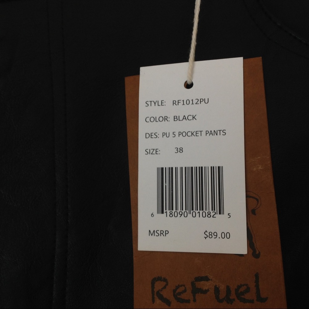 🎉2for$30 pants " Leather like" Size 38 - Picture 4 of 6